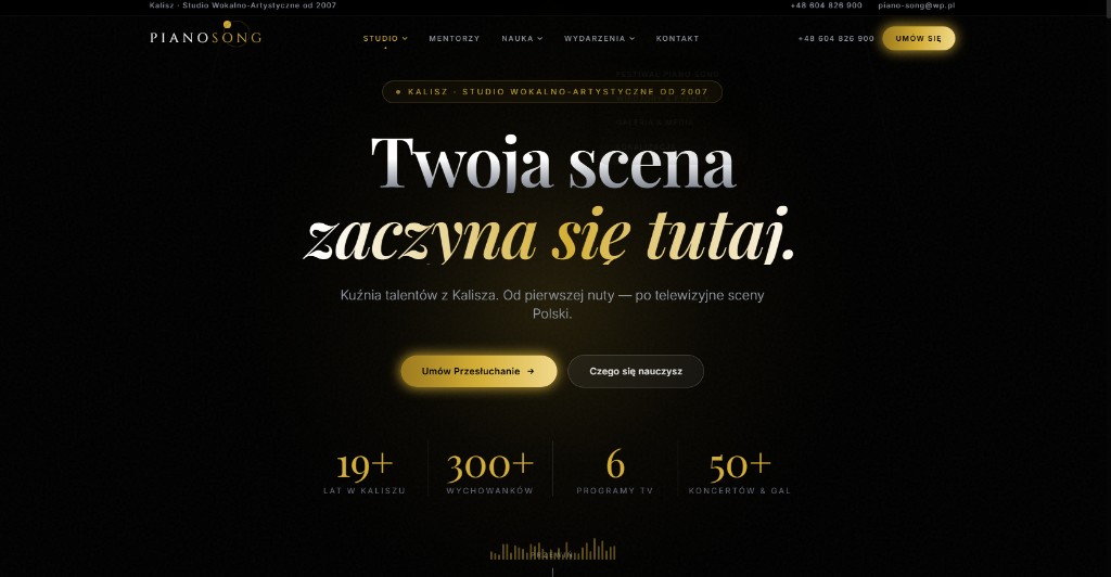 Zrzut ekranu pianosong.pl